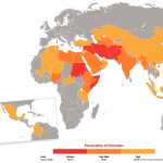 Carte des persécutions de chrétiens dans le monde